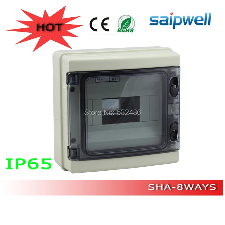 

Hot sale 8 ways waterproof distribution box HA series IP65 plastic enclosure