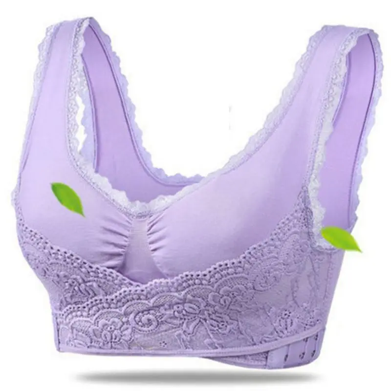  Sexy Wirefree Lace Bra for Women Seamless Push Up Vest Bra Comfortable Women Underwear Bras