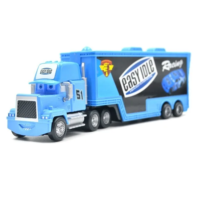 Disney Pixar Cars 2 Toys Lightning McQueen Mack Truck The King 1:55 Diecast Metal Alloy Modle Figures Toys Gifts For Children No51 Uncle