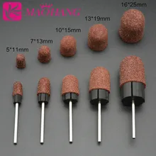 MAOHANG шлифовальная лента для ногтей с резиновой оправкой для маникюра и дрели(1 шт. колпачок+ 1 шт. резиновый зажим