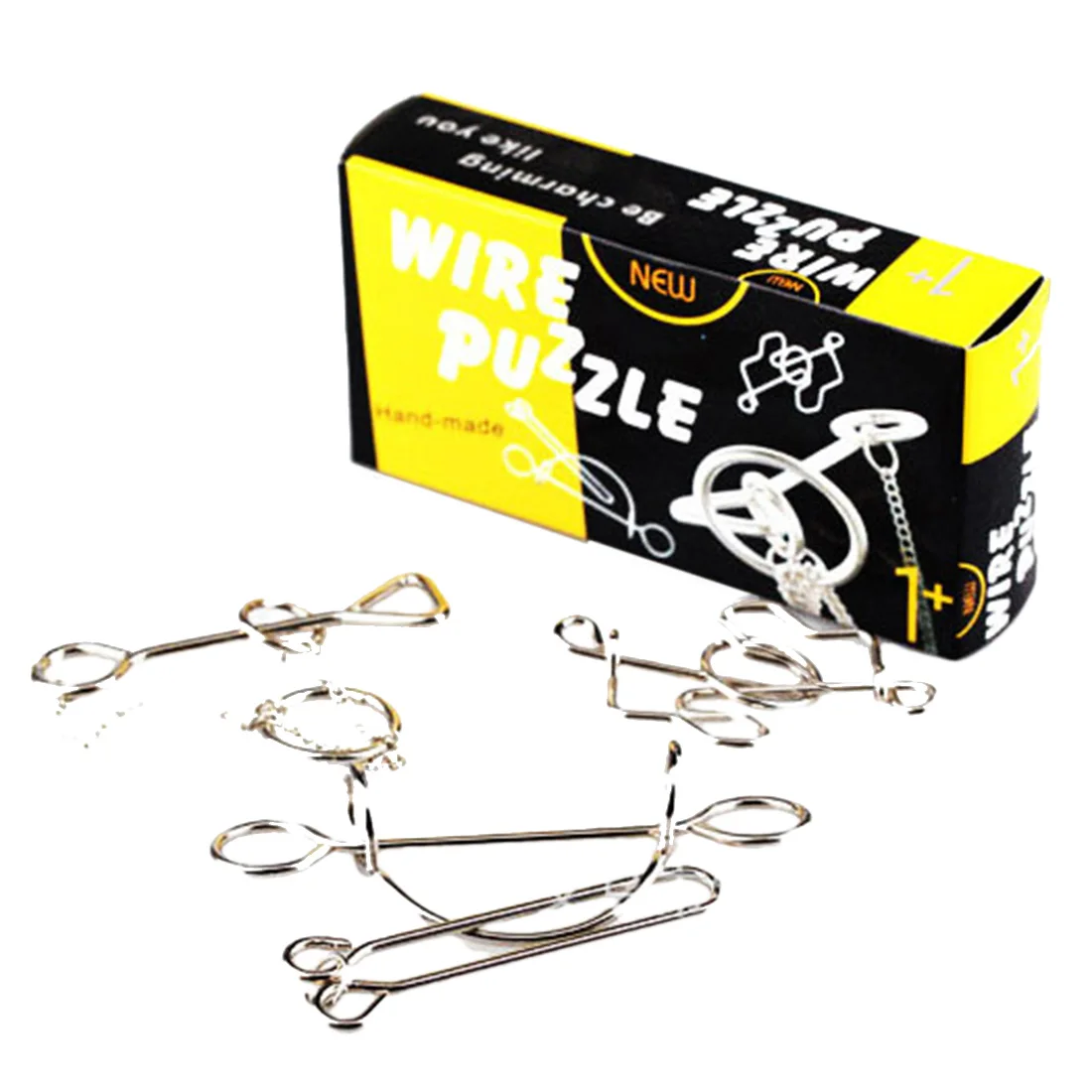 

Surwish 3Pcs English Edition Intelligence Buckle Wire Puzzle Educational Toy Set