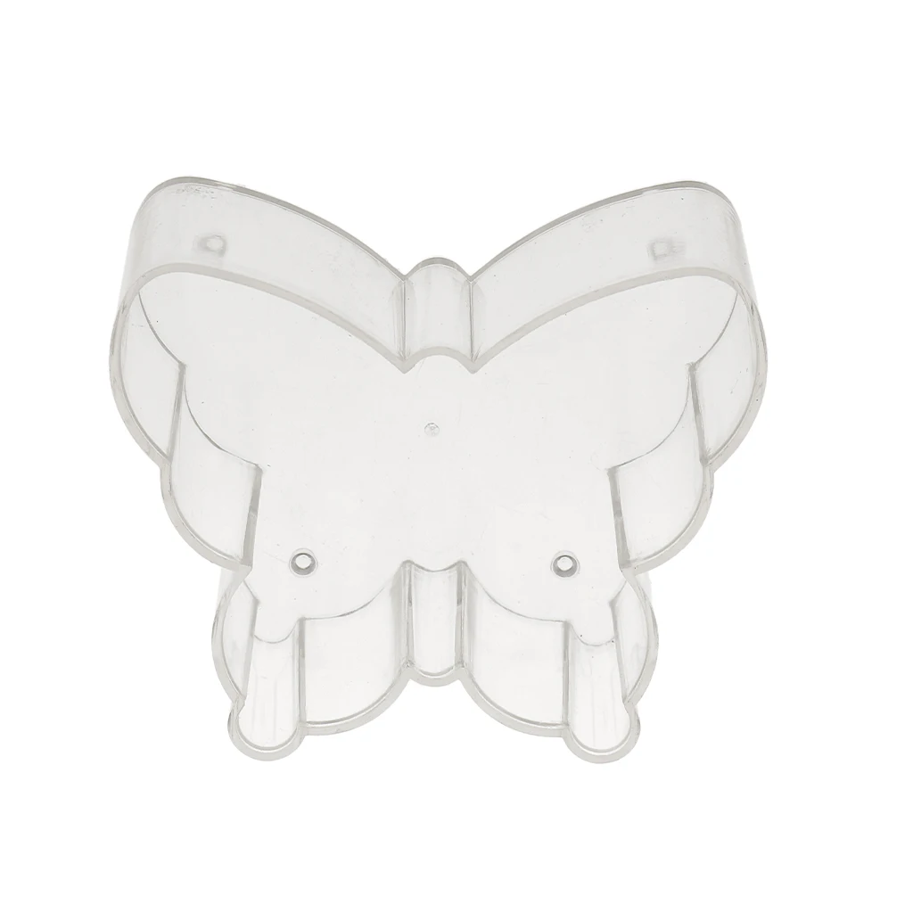 200x Pre-waxed Pre-tabbed Cotton Candle Wicks + 10x Plastic Clear Butterfly Tealight Cup Empty Case Candle Making Mold
