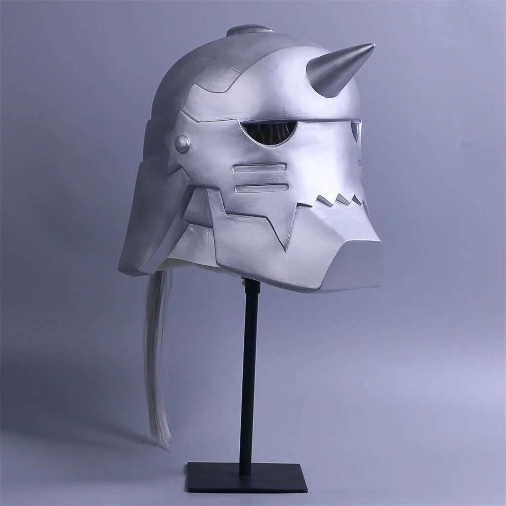 2017 Fullmetal Alchemist Mask Cosplay Alphonse Elric Helmet Halloween Mask PVC (4)