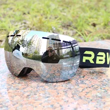 Профессиональные лыжные очки для мужчин и женщин Анти-туман 2 линзы UV400 взрослые зимние лыжные очки сноуборд снежные очки набор полный цвет