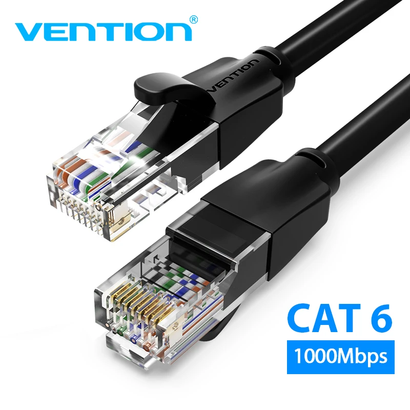 Vention Cable Ethernet Cat6 A, UTP Cable Lan RJ45, Cable de conexión de red de 5m, 40m para PS, PC, módem, enrutador Cat 6| | -