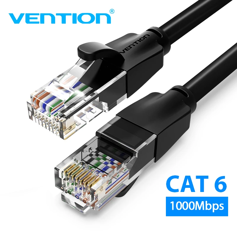 Docooler Cat 6 Ethernet Cable Gigabit Fast Speed Flat Network Cable RJ45 LAN Cable for Home Business VENTION