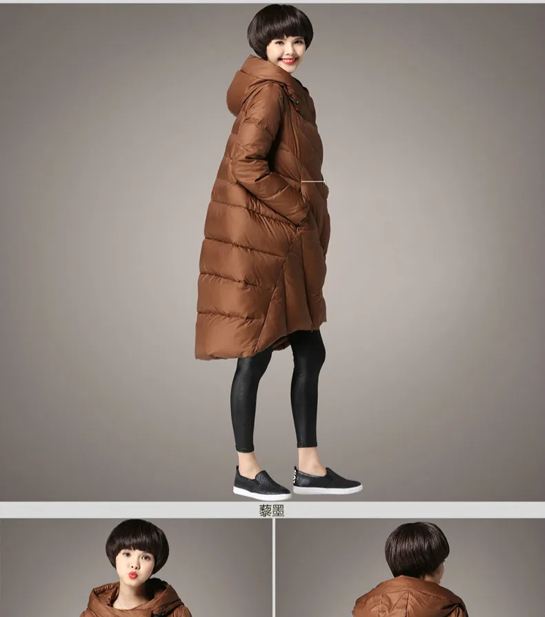 Новая мода 3XL женские пуховики с капюшоном зимние длинные толстые женские пальто парка высокого качества свободная повседневная верхняя одежда