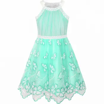 Girls Embroidered Party Vestidos