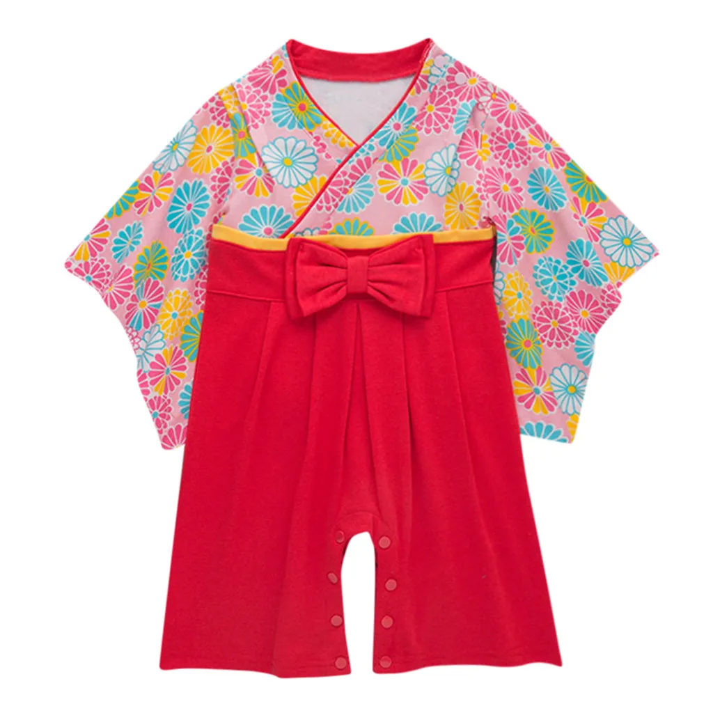 Детская одежда; цветочное кимоно для маленьких девочек; комбинезон с бантом; традиционные костюмы; одежда в японском стиле; Комплект комбинезонов для девочек; Dzieck - Цвет: Camouflage