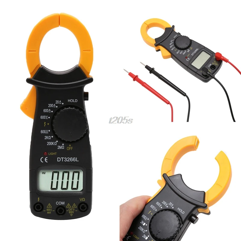 

Digital Clamp Meter Multimeter Voltage Current Tongs Resistance Tester Electronic Multitestre Medidor Multimetre Tools T14