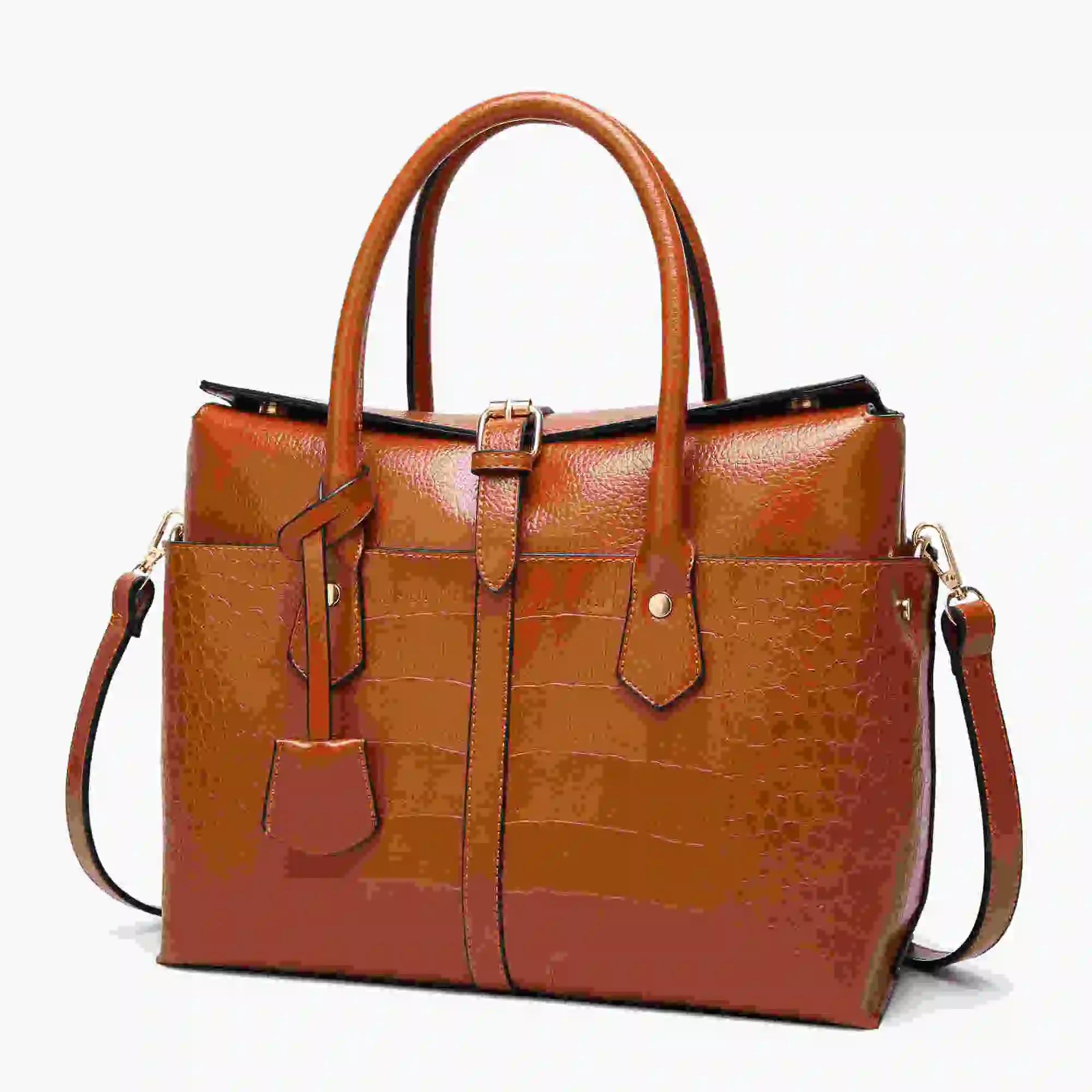 Женские сумки-тоут из искусственной кожи Роскошный дизайнерский рюкзак сумки для покупок для женщин летняя сумка красный кофе - Цвет: Brown