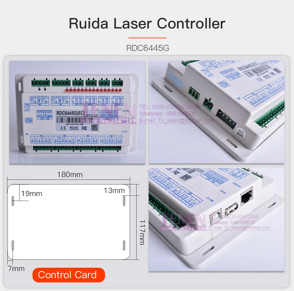 Ruida RDC6445 RDC6445G панель дисплея материнская плата ЧПУ Co2 лазерный контроллер для лазерной гравировки режущий станок обновление RDC6442G