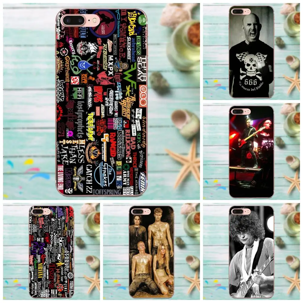 ТПУ чехол накладка с принтом для Apple iPhone 4 4S 5 5C 5S SE 6 6S 7 8 Plus X XS Max XR Rock