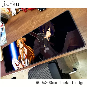 

sword Art Online mouse pad gamer 900x300mm notbook mouse mat gaming mousepad large HD print pad mouse PC desk padmouse