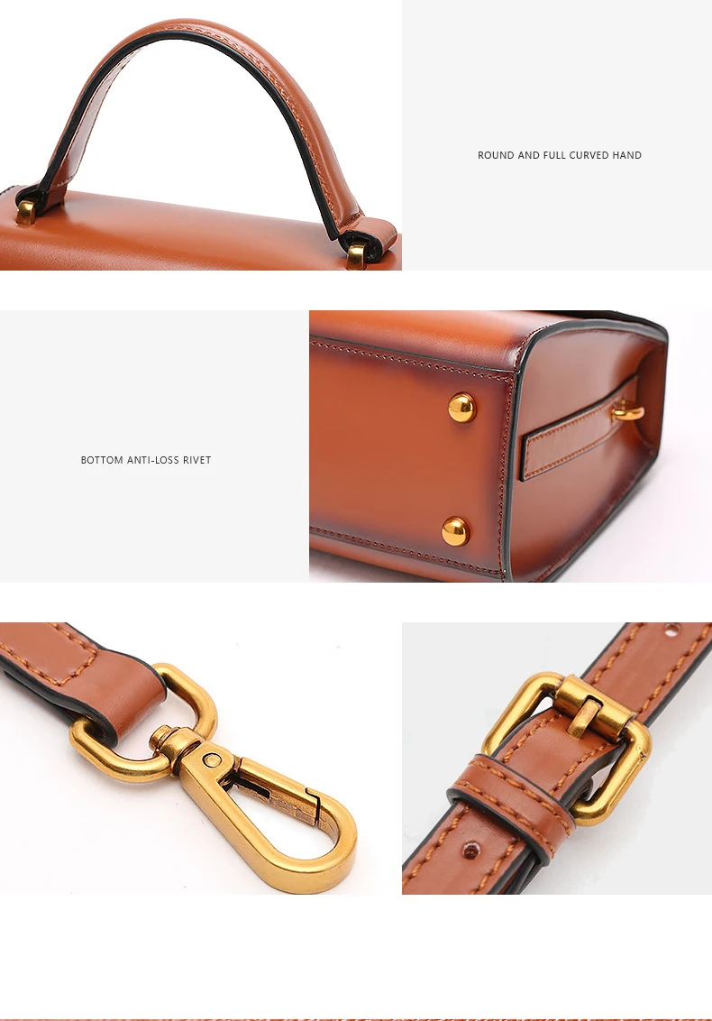 Women genuine leather handbag 16