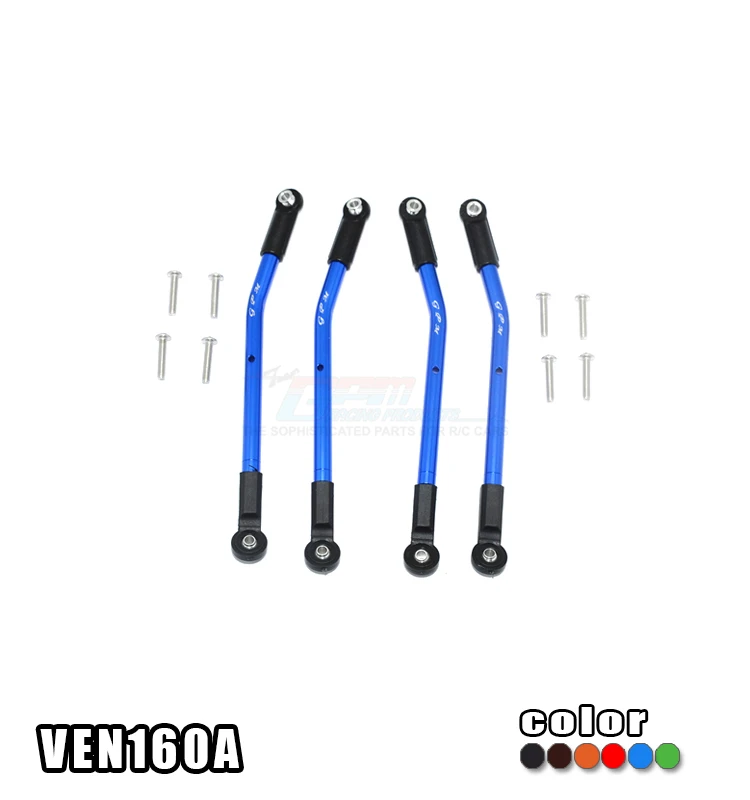 

1/10 HPI VENTURE 116564 ELECTRIC 4WD TOYOTA FJ CRUISER ALLOY ADJUSTABLE UPPER & LOWER SUSPENSION LINKS -SET VEN160A