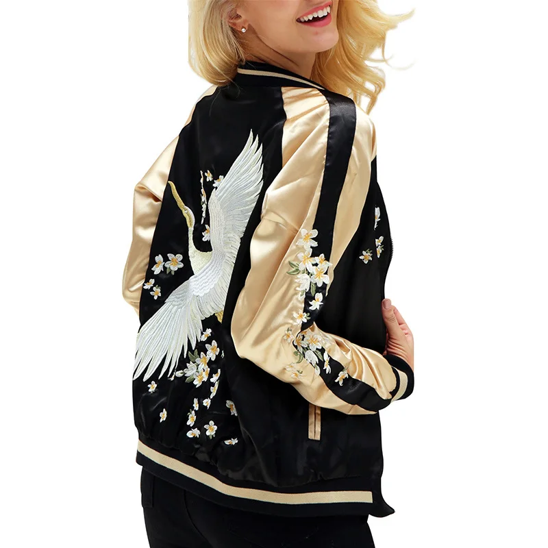 BerryGo-Floral-embroidery-satin-jacket-coat-Autumn-winter-street-jacket-women-Casual-baseball-jackets-reversible-sukajan (5)