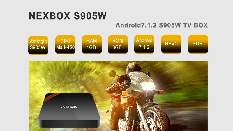 A95X NEXBOX Smart Android 7,1 ТВ-приставка Amlogic четырехъядерный S905W 2 Гб 16 Гб wifi медиаплеер PK X96 мини-приставка ТВ-приставка