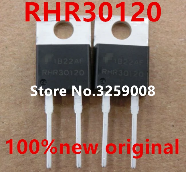RHR30120 RHRP30120 30A/1200V100% новый оригинальный 10 шт. ультра-быстрый диод восстановления |