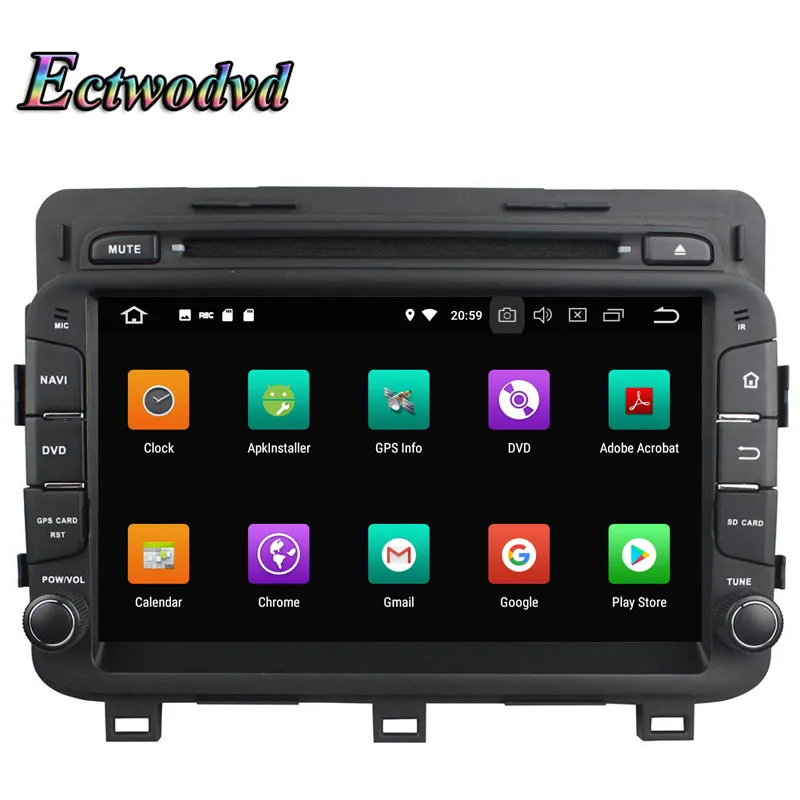 Clearance Ectwodvd Octa Core 4G RAM 64G ROM Android 9.0 Car Multimedia DVD Player GPS HeadUnit For Kia K5/Optima 2014 3