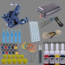 High Quality Machine 5 Needles Power Supply Gun Set Exquisite Workmanship Complete Tattoo Kit Equipment With EU UK AU US Plug