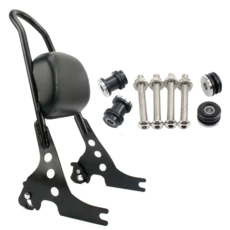 

Motorcycle Steel Rear Backrest Sissy Bar Cushion Pad Detachable Docking Hardware Kit For Harley Sportster XL1200 XL883 2004-UP