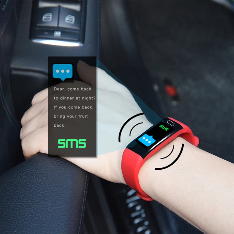 Смарт фитнес браслет с Давление измерения шагомер Smart Band трекер Reloj Inteligente Pulsometro