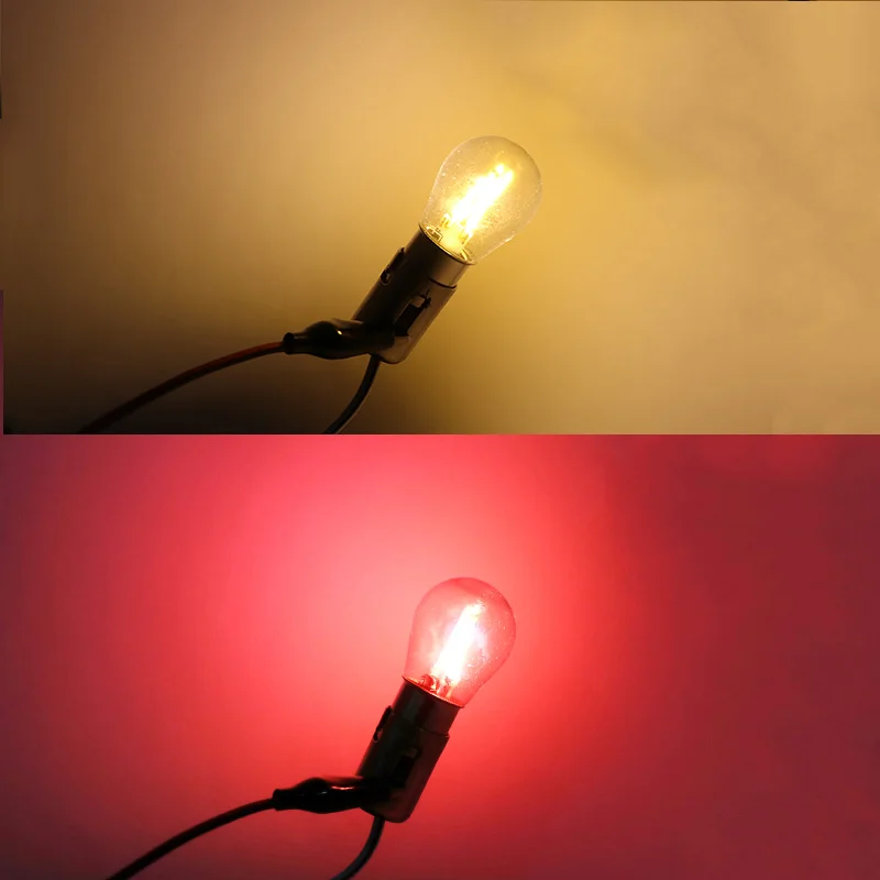 Карсти стробоскоп P21w S25 1156 Ba15s 1157 Bay15d Led Филамент Cob чип со стеклянным задним светом