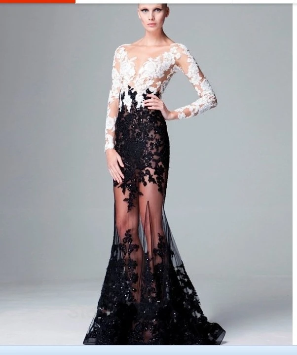 black top white bottom prom dress