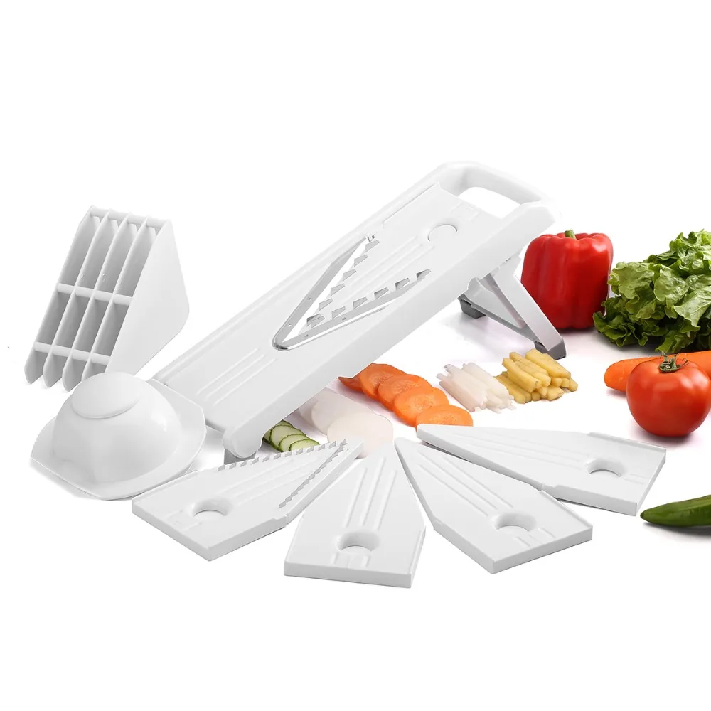 Multi Use Vegetable Slicer Grater 5 Blade 3 in 1 Versatile Veggie