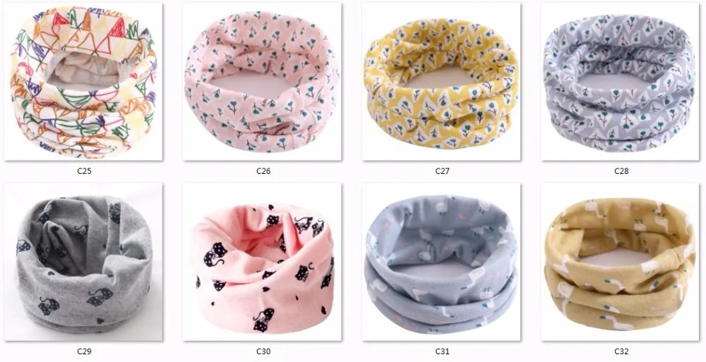 Spring Scarf for Baby Girls Children Scarf Collar Boys Kids Thick Warm Neck Scarves Baby Ring Scarf Autumn Winter Neckchief