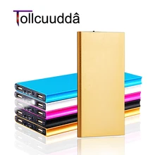 Tollcuudda 18650 Portable Powerbank For Xiaomi Iphone Power Bank Battery Charger Poverbank Mobile Phone Ultra-thin 10000mah 2USB