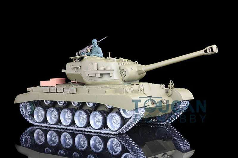 HengLong 1/16 USA Pershing M26 RTR RC Tank индивидуальные Ver металлические дорожные колеса 3838 TH00018|rc