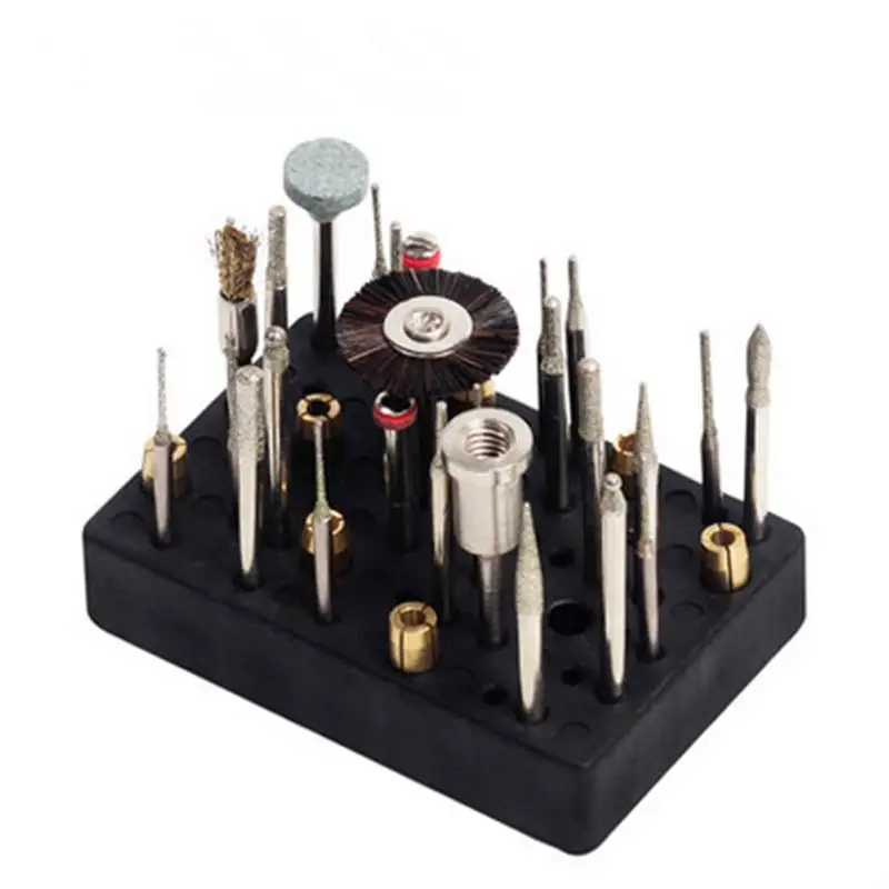 Hilda Electric 48 Holes Drill Bit Storage Block Box Case for Dremel Rotary Tool Accessories