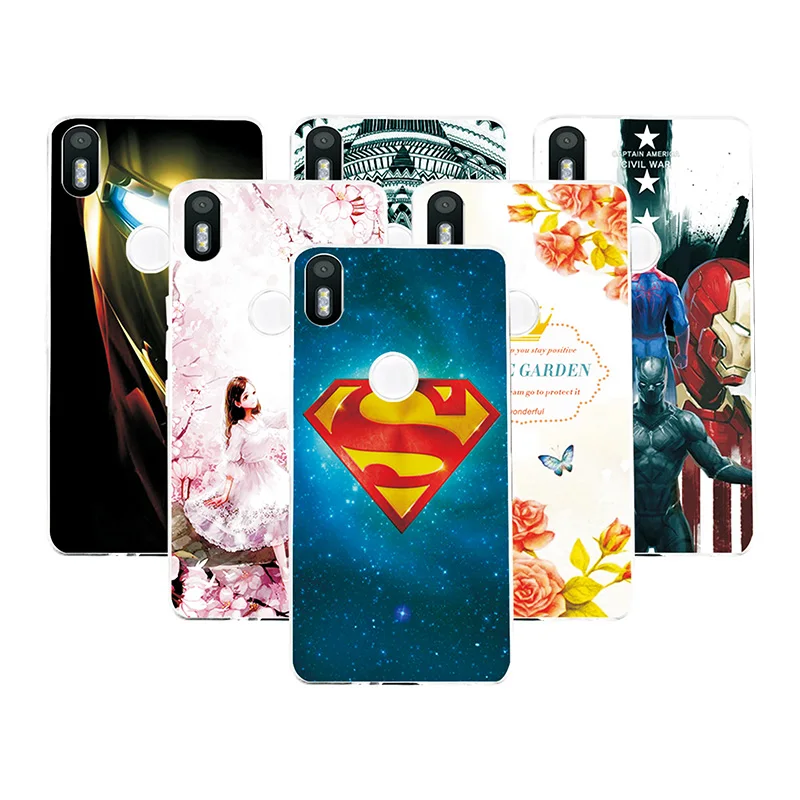 

Fashion Attractive For BQ Aquaris X5 Plus Case soft Silicone Super Iron Man Painted Back Protector For BQ X5 Plus Coque 5.0"