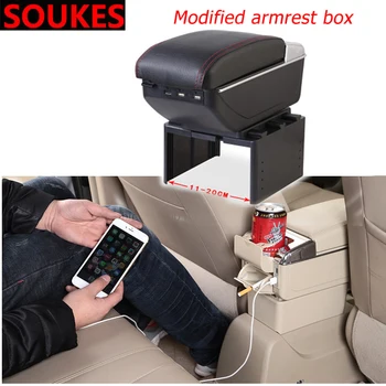 

Modified Car Armrest Center Console Storage Box For Hyundai Solaris Tucson 2016 I30 IX35 I20 Accent Santa Fe Citroen C4 C5 C3 C2