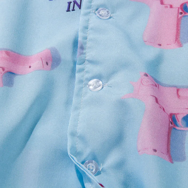 Pistol Gun Print Shirts 4
