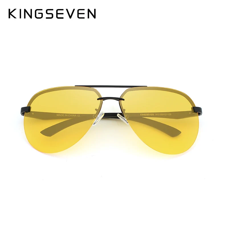 Мужские солнцезащ. Очки ночного видения KINGSEVEN черно красные солнцезащитные очки