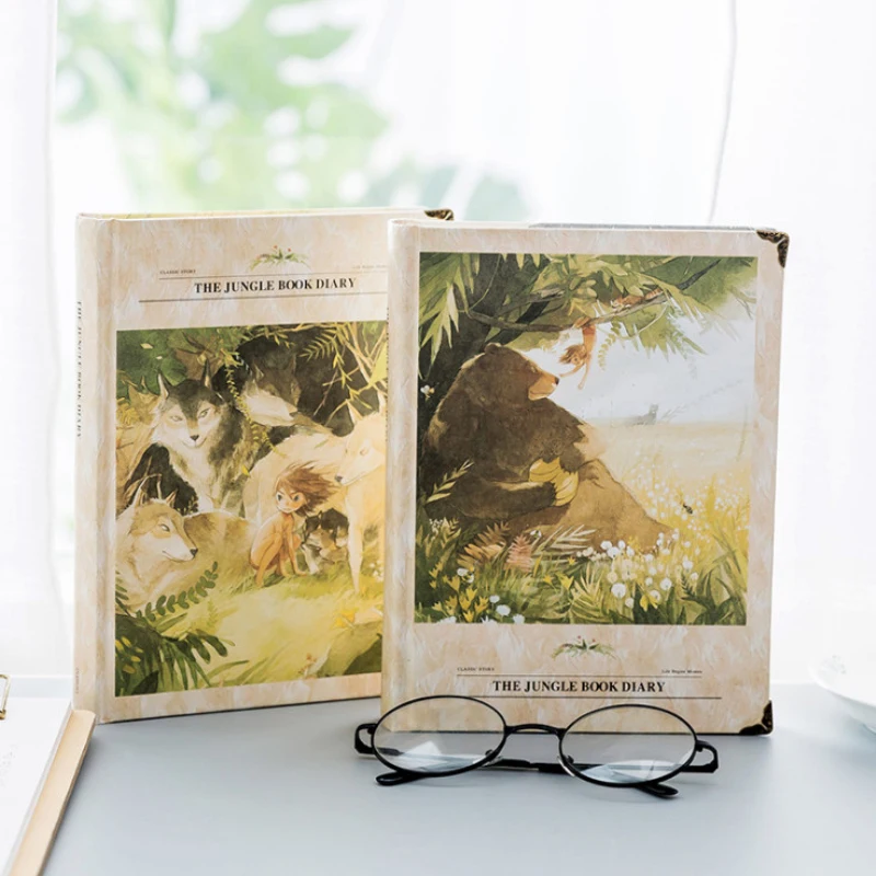 Винтажный блокнот Wolfboy Forest Friends цветная бумага в твердом переплете дневник книга