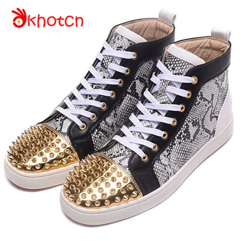 Luipaard Spikes Espadrilles Patchwork Bezaaid Klinknagel Man Flats Schoenen  Ronde Neus Suede Chaussure Homme Zachte Veterschoenen Mens|shoes men|shoe  man menshoes men shoes - AliExpress