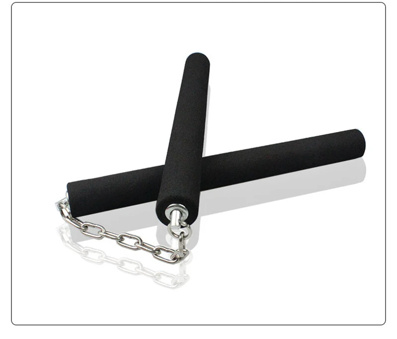 kungFu Martial Art taekwondo Foam Nunchakus self defense Safty Nunchakus Sponge Double Boning Stick with Stainless Steel Chain