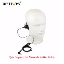 Retevis – oreillettes souples à crochet en forme de D pour Motorola GP300 P040 Pro1150 GP2000, pour talkie walkie HYT