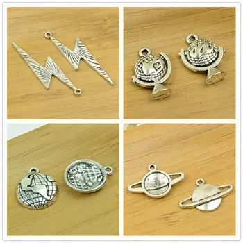 planet/lightning/earth/universe/globe shape DIY alloy charm pendant bead jewelry making accessories findings antique silver hot
planet/lightning/earth/universe/globe shape DIY alloy charm pendant bead jewelry making accessories findings antique silver hot