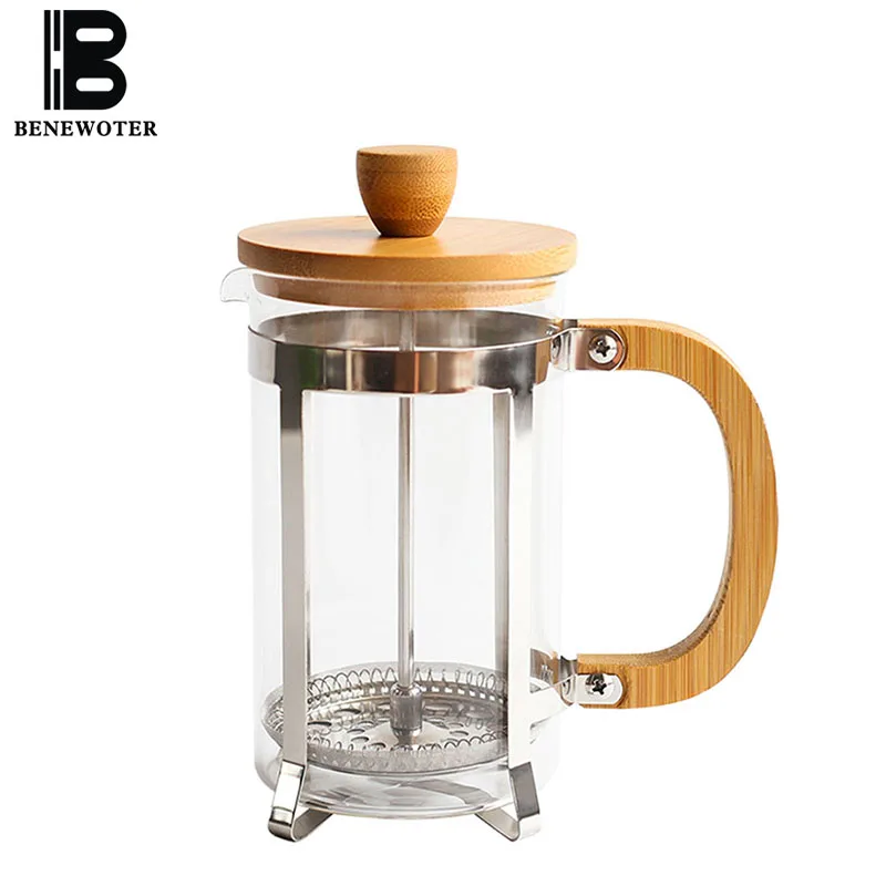 680 ml23 oz Portable French Presses Heat Resistant Transparent Glass