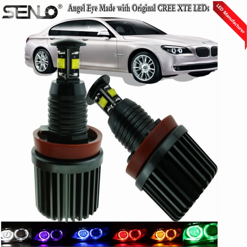 

Senlo Auto E92 Angle Eye 4x10w 40 Watt 6000k White Color For BMW E90 M3 F30 Hot Selling Car LED Light Headlamp Angel Eyes Rings