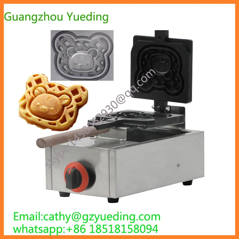 

bakery machines gas bear shape waffle maker cartoon animal cake machine bread mold for sale