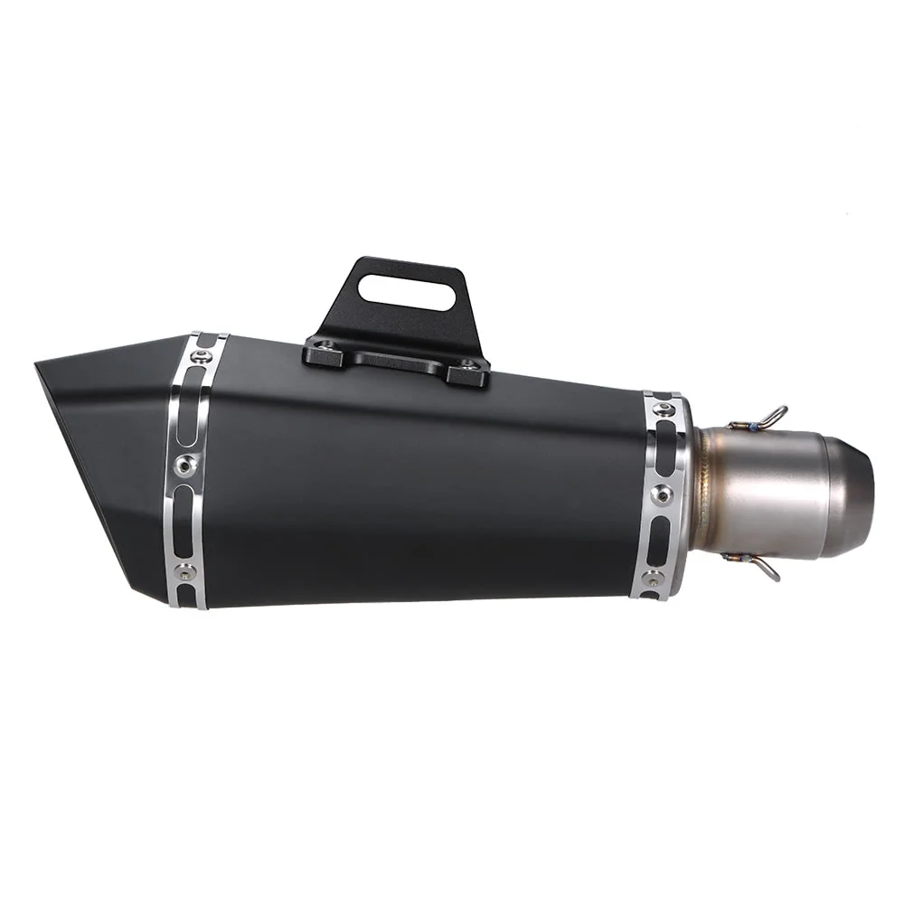 

51mm Super Cool Black Stainless Steel Exhaust Muffler Pipe for Motorcycles ATV Universal