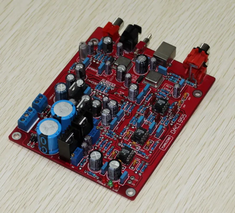 200 мкФ фильтр конденсатор AD1955 WM8805 PCM2706 волокно коаксиальный USB DAC декодер