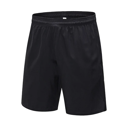 Мужские шорты для бега, Тренировочные Короткие штаны для фитнеса, быстросохнущие спортивные шорты, спортивные шорты для фитнеса для мужчин - Цвет: Черный