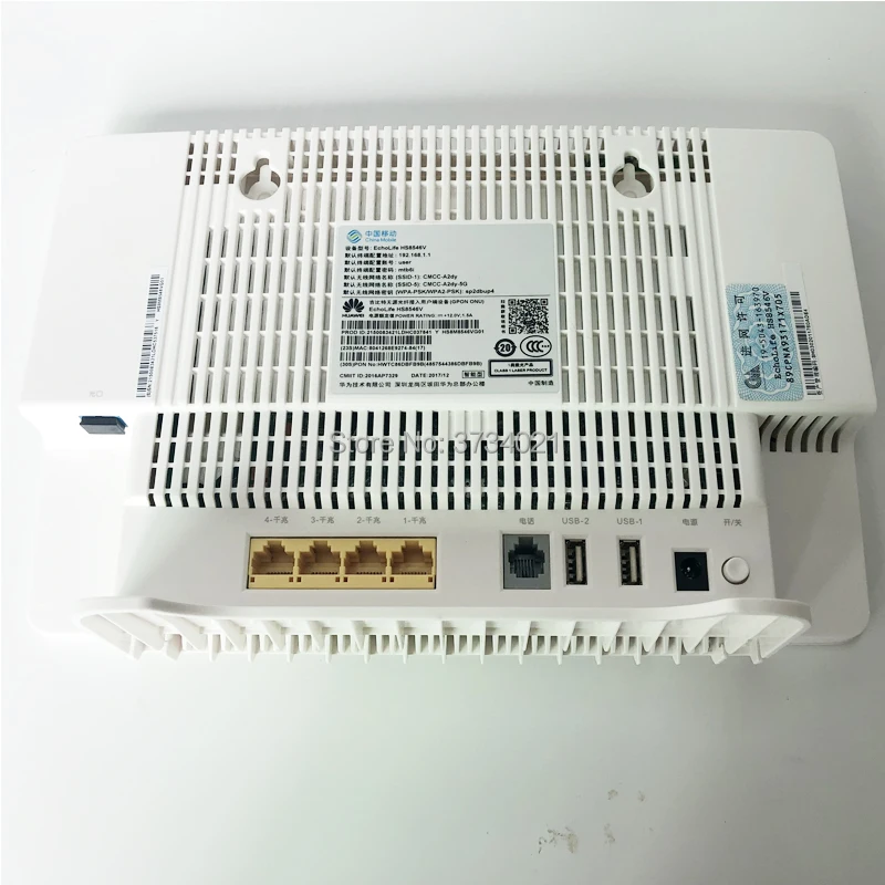 Высокое качество HUAWEI HS8546V GPON ONU ONT с китайским мобильным логотипом, 4GE+ 1TEL+ 2USB+ wifi 2,4 ГГц и 5 ГГц, такой же, как HG8245H HG8240H HG8045Q